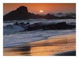 Crashing Surf On Rocks At Sunset, Point Piedras Blancas, California-Paper Art-26,,X20,,