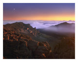 Sunrise And Crescent Moon Overlooking Haleakala Crater, Maui, Hawaii-Paper Art-26,,X20,,