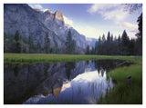 Sentinel Rock, Reflected In Water, Yosemite National Park, California-Paper Art-42,,X32,,