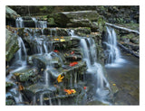 Kitchen Creek Cascades, Autumn, Ricketts Glen State Park, Pennsylvania-Paper Art-26,,X20,,