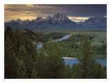 Teton Range At Snake River Overlook, Grand Teton National Park, Wyoming-Paper Art-26,,X20,,