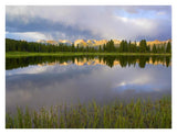 Mountains In The Weminuche Wilderness Reflected In Molas Lake, Colorado-Paper Art-34,,X26,,