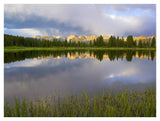 Mountains In The Weminuche Wilderness Reflected In Molas Lake, Colorado-Paper Art-42,,X32,,