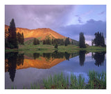 Mount Baldy At Sunset Reflected In Lake Along Paradise Divide, Colorado-Paper Art-24,,X20.26,,