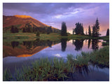 Mount Baldy At Sunset Reflected In Lake Along Paradise Divide, Colorado-Paper Art-42,,X32,,
