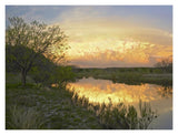 Storm Clouds Over South Llano River, South Llano River State Park, Texas-Paper Art-18,,X14,,