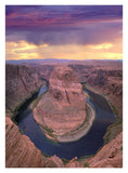 Storm Clouds Over The Colorado River At Horseshoe Bend Near Page, Arizona-Paper Art-14,,X18,,