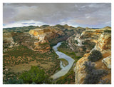Yampa River Flowing Through Canyons, Dinosaur National Monument, Colorado-Paper Art-42,,X32,,