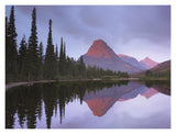 Mount Sinopah Reflected In Two Medicine Lake, Glacier National Park, Montana-Paper Art-18,,X14,,
