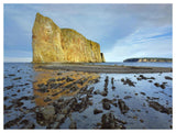 Coastline And Perce Rock, A Limestone Formation, At Low Tide, Quebec, Canada-Paper Art-50,,X38,,