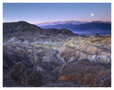 Full Moon Rising Over Zabriskie Point, Death Valley National Park, California-Paper Art-42,,X32,,