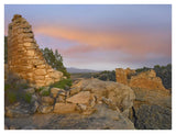 Stronghold House With Sleeping Ute Mountain, Hovenweep National Monument, Utah-Paper Art-42,,X32,,