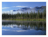 Lake Reflecting Mountain Range And Forest, Kluane National Park, Yukon, Canada-Paper Art-26,,X20,,