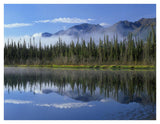 Lake Reflecting Mountain Range And Forest, Kluane National Park, Yukon, Canada-Paper Art-42,,X32,,
