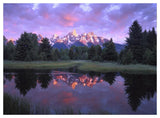 Teton Range At Sunrise, Schwabacher Landing, Grand Teton National Park, Wyoming-Paper Art-50,,X38,,