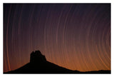 Startrails Over Shiprock In The Four Corners Region Of The Southwest, New Mexico-Paper Art-38,,X26,,