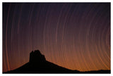 Startrails Over Shiprock In The Four Corners Region Of The Southwest, New Mexico-Paper Art-50,,X34,,