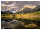 Fortress Mountain And Mt Kidd At Wedge Pond, Kananaskis Country, Alberta, Canada-Paper Art-34,,X26,,