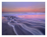 Fresh Water Stream Flowing Into The Pacific Ocean, Zuma Beach, Malibu, California-Paper Art-26,,X20,,