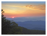 Sunset Over The Pisgah National Forest From The Blue Ridge Parkway, North Carolina-Paper Art-34,,X26,,