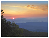 Sunset Over The Pisgah National Forest From The Blue Ridge Parkway, North Carolina-Paper Art-42,,X32,,