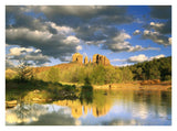 Cathedral Rock Reflected In Oak Creek At Red Rock Crossing, Red Rock State Park Near Sedona, Arizona-Paper Art-34,,X26,,