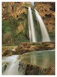 Havasu Creek, Lined With Cottonwood Trees, Havasu Falls, Grand Canyon, Arizona-Paper Art-32,,X42,,