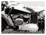 Vintage American V-Twin Engine (Detail)-Paper Art-18,,X14,,