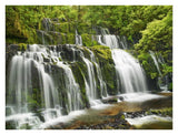 Waterfall Purakaunui Falls, New Zealand-Paper Art-34,,X26,,