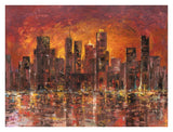 Sunset In New York-Paper Art-34,,X26,,