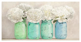 Peonies In Mason Jars (Detail)-Paper Art-50,,X26,,