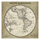 French World Map Iii -Paper Art-26X26