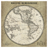 French World Map Iii -Paper Art-42X42
