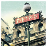 Paris Metro Letter -Paper Art-38X38