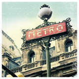 Paris Metro Letter -Paper Art-42X42