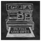 Retro Polaroid Chalk -Paper Art-42X42