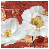 Washed Poppies (Red & Gold) I-Paper Art-42,,X42,,