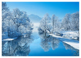 Winter Landscape At Loisach, Germany-Paper Art-46,,X33,,