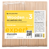 STALEKS PRO EXPERT 30 WOODEN WAX APPLICATOR STICK №3 100 PCS DSW-30 - STALEKS™