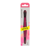 Manicure Pusher With Silicone Handle "Gummy" UNIQ 10 TYPE 2 (Narrow Rounded Pusher + Slanted Pusher) -PQ-10/2- STALEKS
