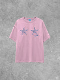 Underground Original Design: Starfish Bra, Beachin' Summer Lightweight M&O Cotton TShirt