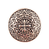 Engraved Golden Bronze Statement Ring