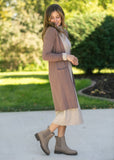 Essential Toffee Long + Soft Cardigan
