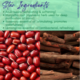 Red Bean & Root Soap, Zero Waste Gentle Exfoliant Scrub Bar