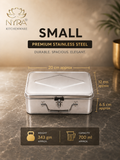 Stainless Steel Multi-Purpose Cash/Storage Box | Secure for Money, Jewelry & Documents - extra large
