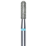 DIAMOND NAIL DRILL BIT, ROUNDED "CYLINDER", BLUE, HEAD DIAMETER 2.3/8MM (FA30B023/8) - STALEKS™