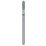 DIAMOND NAIL DRILL BIT, ROUNDED "CYLINDER", GREEN, HEAD DIAMETER 2.3/8MM (FA30G023/8) - STALEKS™