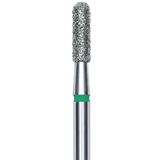 DIAMOND NAIL DRILL BIT, ROUNDED "CYLINDER", GREEN, HEAD DIAMETER 2.3/8MM (FA30G023/8) - STALEKS™