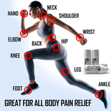 AcuPlus 3 oz Pain Relief Roll-On 3 Pack – Hands-Free Menthol Pain Relief for Muscles and Joints