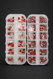Queen - Red Rhinestone - Gems - Duo Set - #22